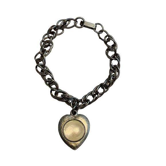 Vintage Silver Locket Bracelet - Picture 1 of 12